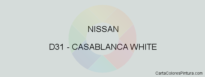 Pintura Nissan D31 Casablanca White