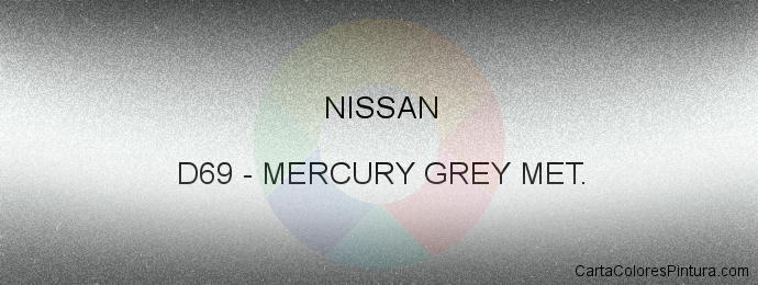 Pintura Nissan D69 Mercury Grey Met.