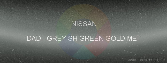 Pintura Nissan DAD Greyish Green Gold Met.