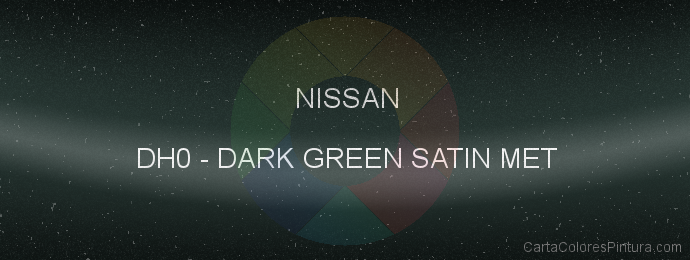 Pintura Nissan DH0 Dark Green Satin Met
