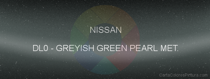 Pintura Nissan DL0 Greyish Green Pearl Met.