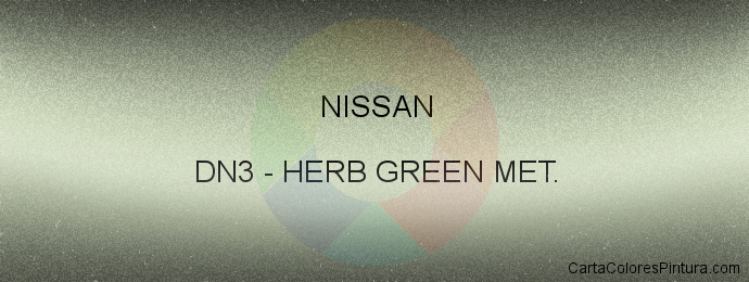 Pintura Nissan DN3 Herb Green Met.