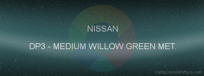Pintura Nissan DP3 Medium Willow Green Met.