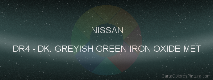 Pintura Nissan DR4 Dk. Greyish Green Iron Oxide Met.