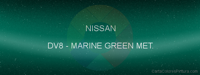 Pintura Nissan DV8 Marine Green Met.