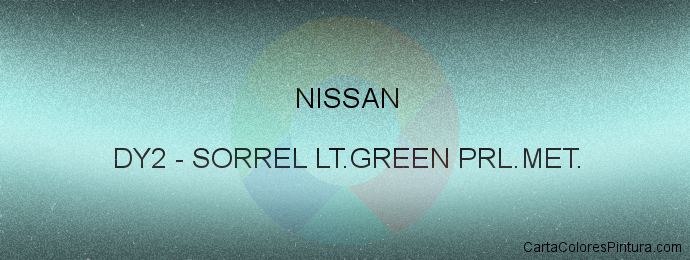 Pintura Nissan DY2 Sorrel Lt.green Prl.met.