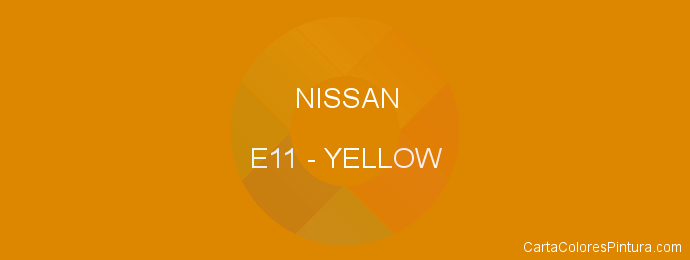 Pintura Nissan E11 Yellow