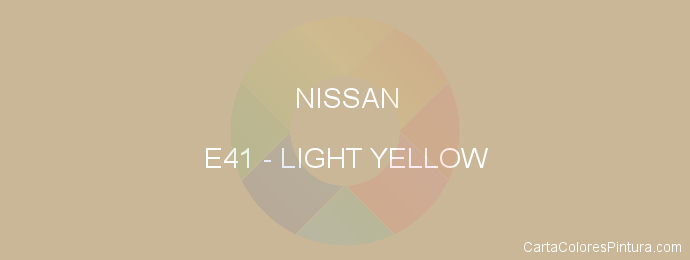 Pintura Nissan E41 Light Yellow