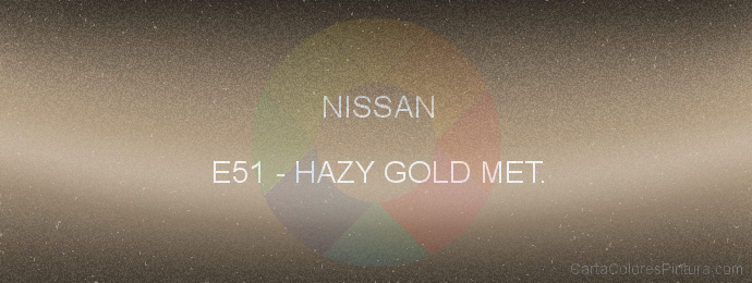 Pintura Nissan E51 Hazy Gold Met.