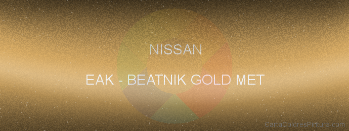 Pintura Nissan EAK Beatnik Gold Met