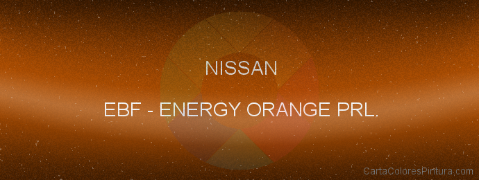 Pintura Nissan EBF Energy Orange Prl.