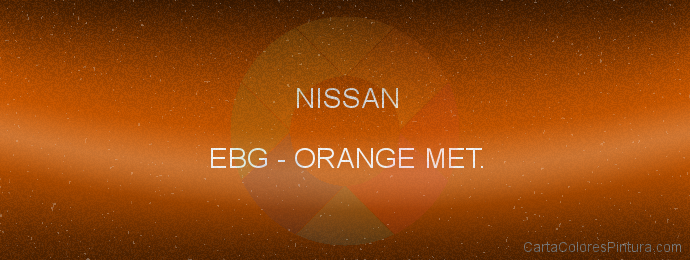 Pintura Nissan EBG Orange Met.