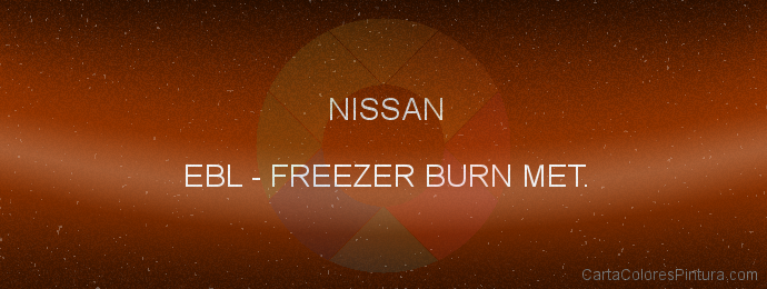 Pintura Nissan EBL Freezer Burn Met.