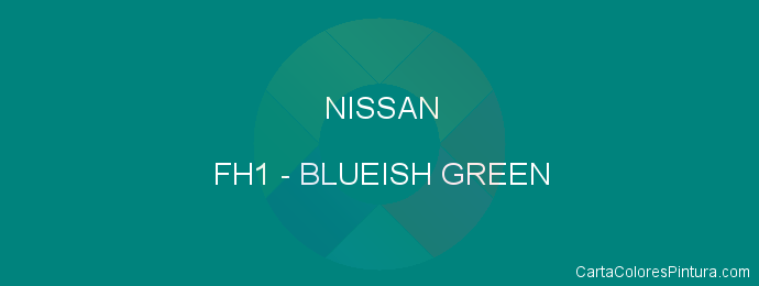 Pintura Nissan FH1 Blueish Green