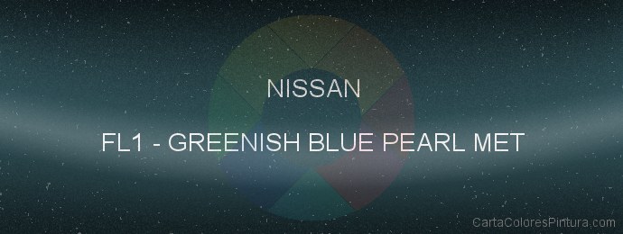 Pintura Nissan FL1 Greenish Blue Pearl Met