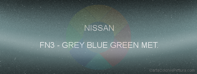 Pintura Nissan FN3 Grey Blue Green Met.