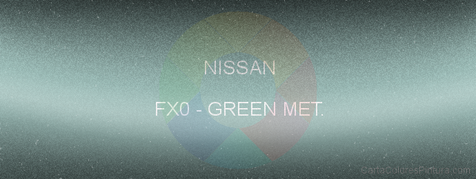 Pintura Nissan FX0 Green Met.