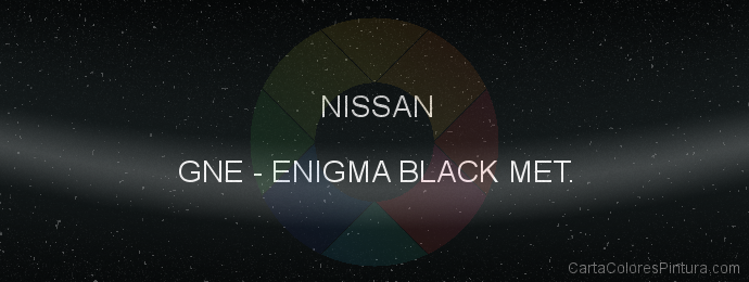 Pintura Nissan GNE Enigma Black Met.