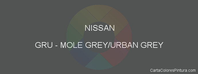 Pintura Nissan GRU Mole Grey/urban Grey