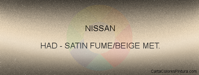 Pintura Nissan HAD Satin Fume/beige Met.