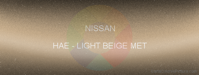 Pintura Nissan HAE Light Beige Met
