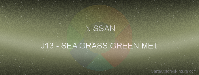 Pintura Nissan J13 Sea Grass Green Met.