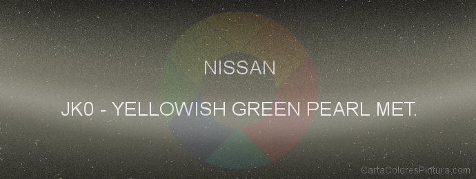 Pintura Nissan JK0 Yellowish Green Pearl Met.
