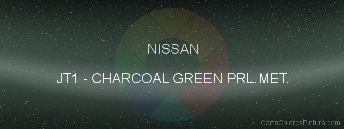 Pintura Nissan JT1 Charcoal Green Prl.met.