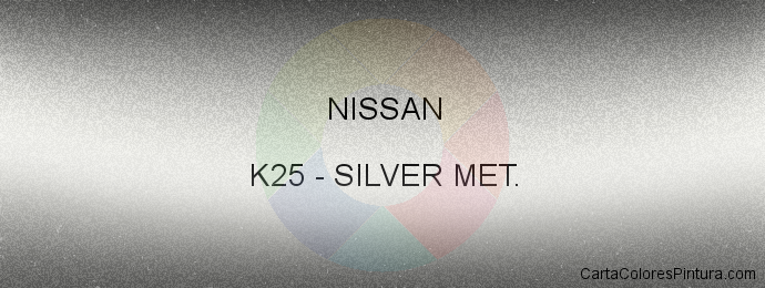 Pintura Nissan K25 Silver Met.