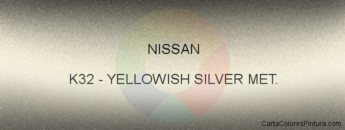 Pintura Nissan K32 Yellowish Silver Met.