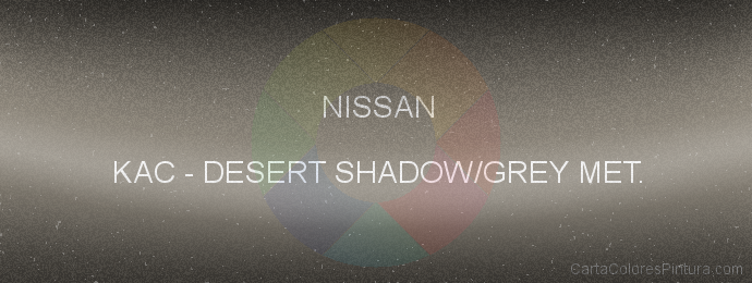 Pintura Nissan KAC Desert Shadow/grey Met.