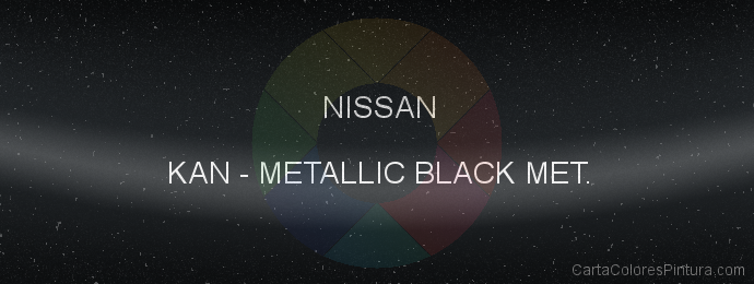 Pintura Nissan KAN Metallic Black Met.