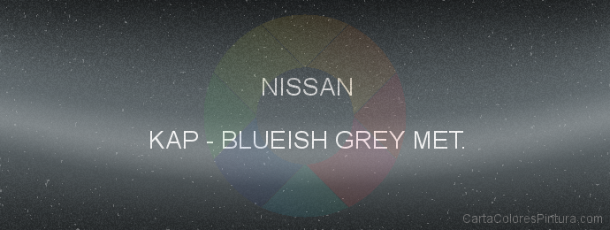 Pintura Nissan KAP Blueish Grey Met.