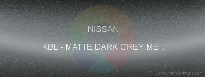 Pintura Nissan KBL Matte Dark Grey Met.