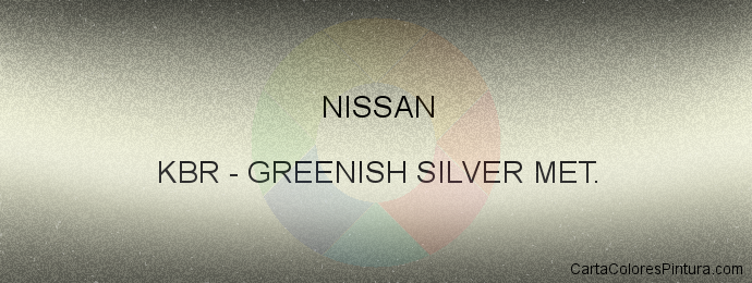 Pintura Nissan KBR Greenish Silver Met.