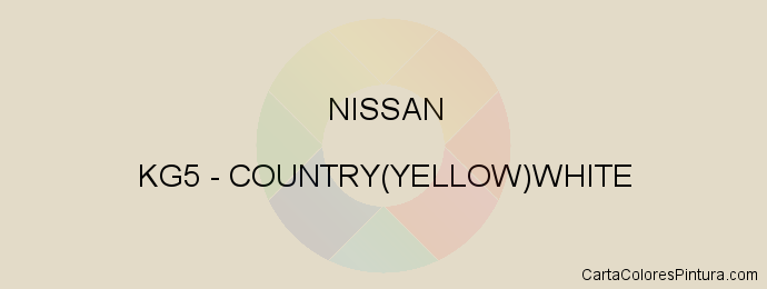 Pintura Nissan KG5 Country(yellow)white