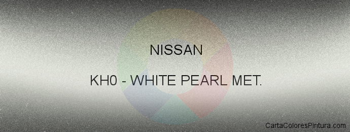 Pintura Nissan KH0 White Pearl Met.