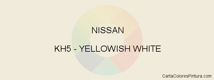 Pintura Nissan KH5 Yellowish White
