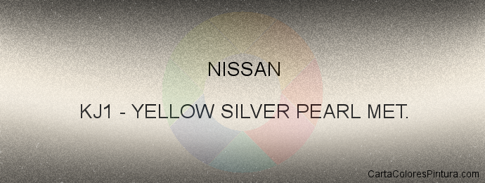 Pintura Nissan KJ1 Yellow Silver Pearl Met.