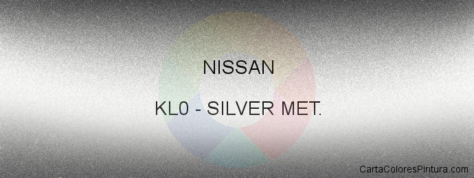 Pintura Nissan KL0 Silver Met.