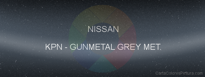 Pintura Nissan KPN Gunmetal Grey Met.