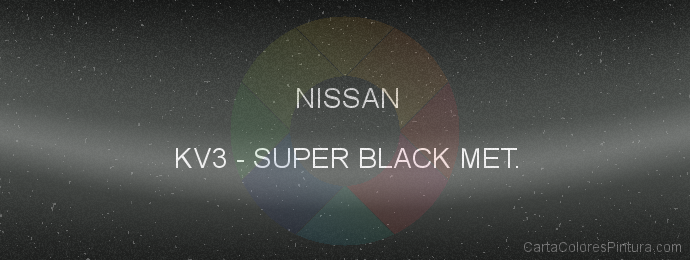 Pintura Nissan KV3 Super Black Met.