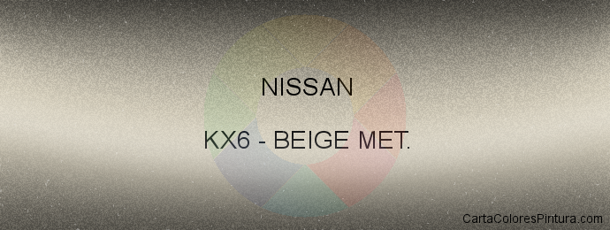 Pintura Nissan KX6 Beige Met.