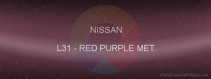 Pintura Nissan L31 Red Purple Met.