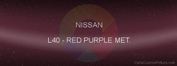 Pintura Nissan L40 Red Purple Met.