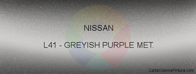 Pintura Nissan L41 Greyish Purple Met.