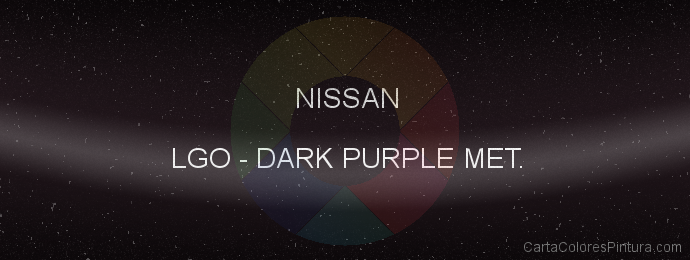 Pintura Nissan LGO Dark Purple Met.