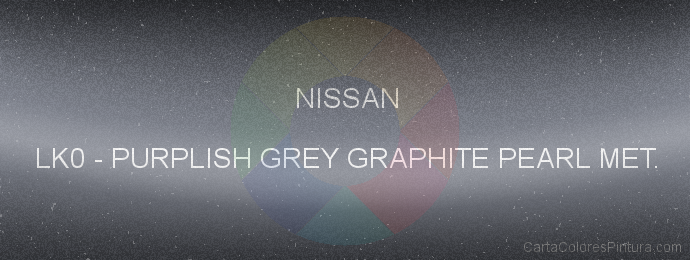 Pintura Nissan LK0 Purplish Grey Graphite Pearl Met.