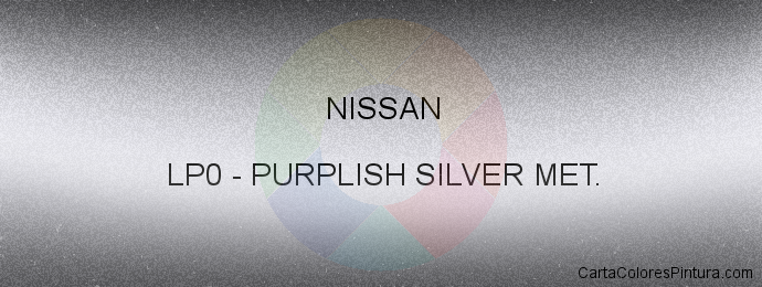 Pintura Nissan LP0 Purplish Silver Met.