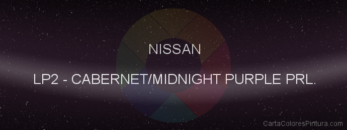 Pintura Nissan LP2 Cabernet/midnight Purple Prl.
